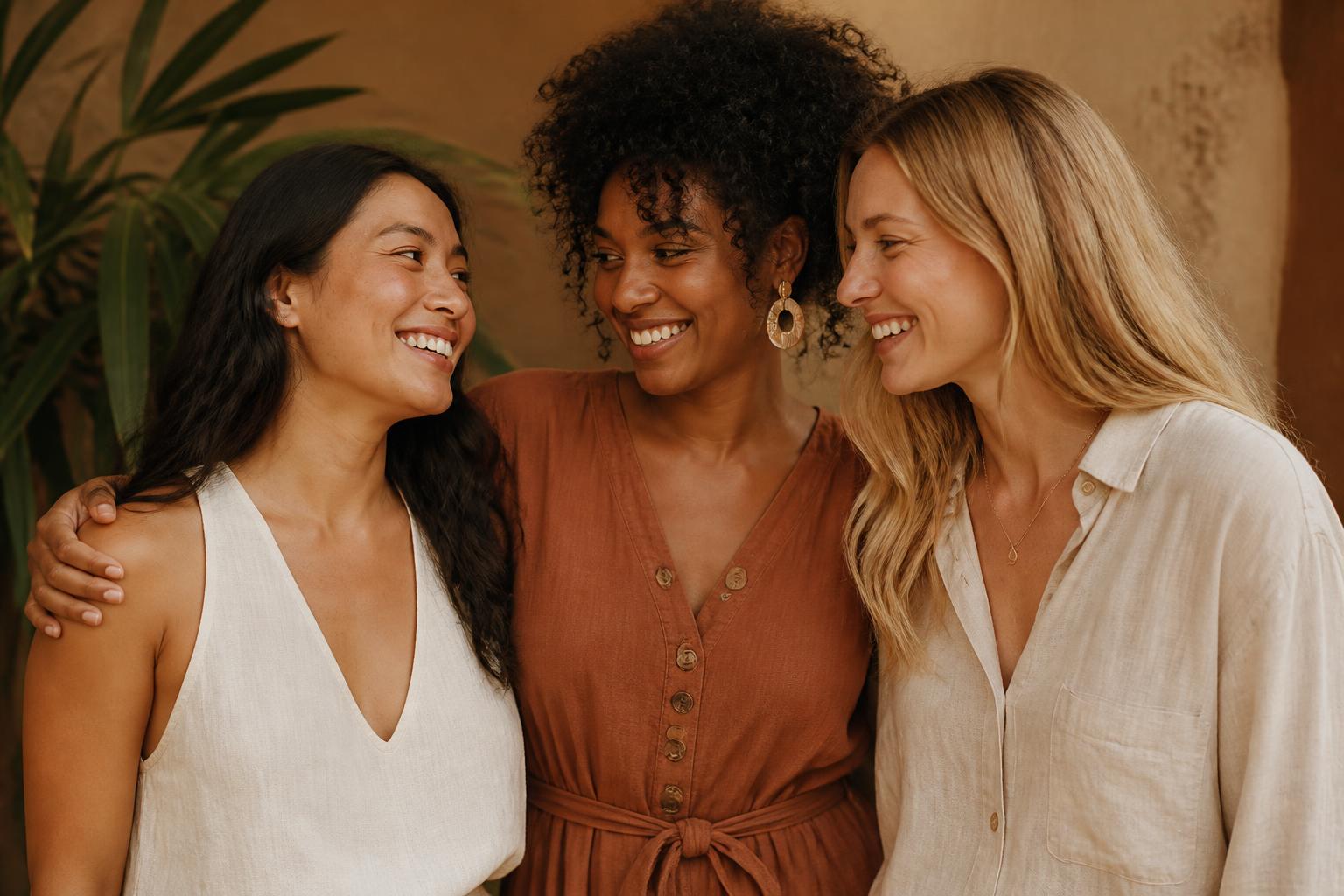 Three women holding Daido functional mushroom supplements